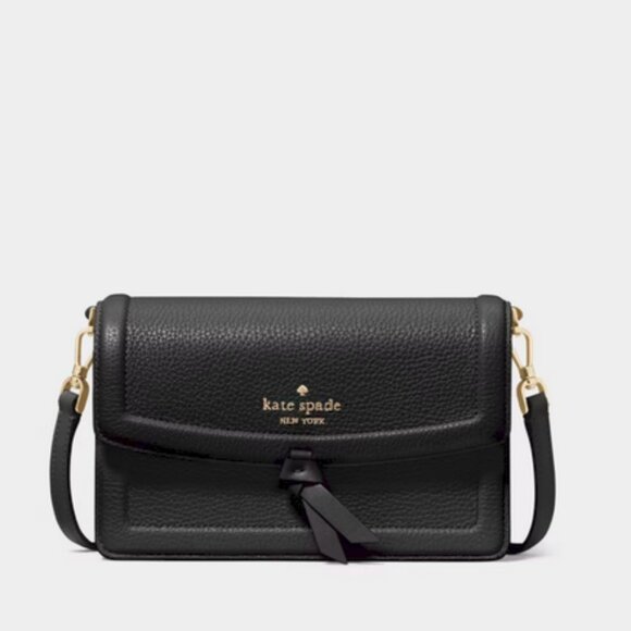 Kate Spade Knott Mini Flap Crossbody Bag Pebbled Leather Purse KM611 NWT $249 - Picture 2 of 7